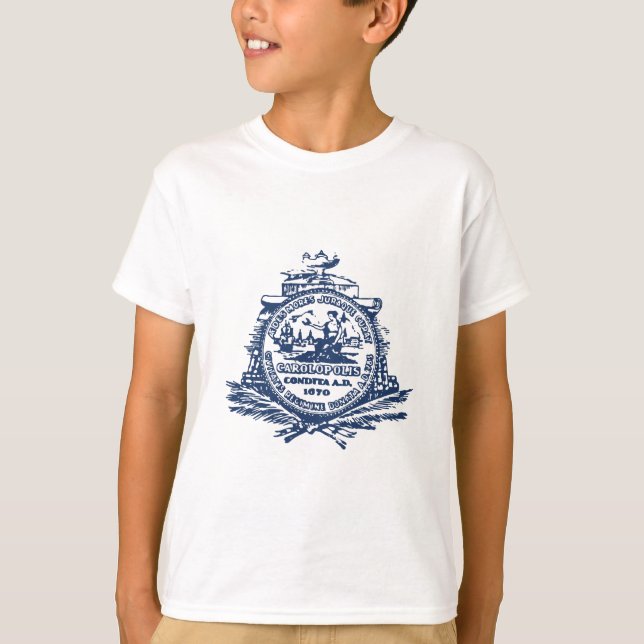 Charleston Emblem, South Carolina T Shirt (Framsida)