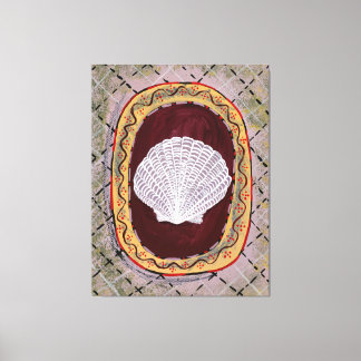 Charleston Farmhouse Snäcka Print Wall Hanging Canvastryck