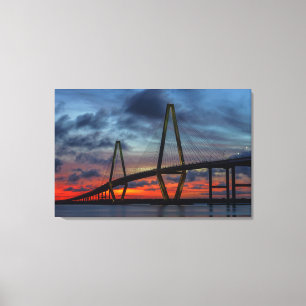 Charleston Fire like Sunset Canvastryck
