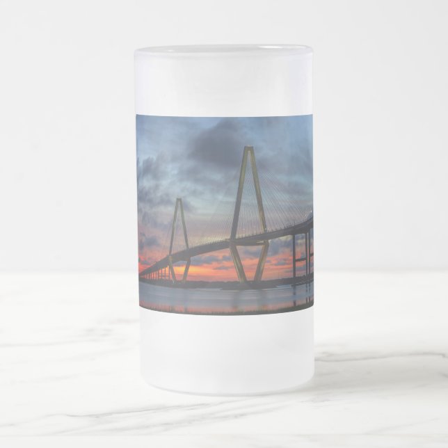 Charleston Fire like Sunset Frostat Ölglas (Center)