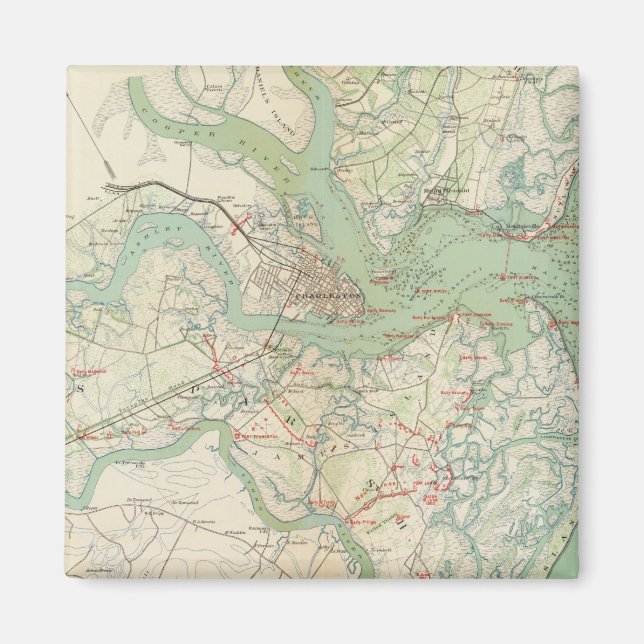 Charleston, försvar magnet (Framsidan)