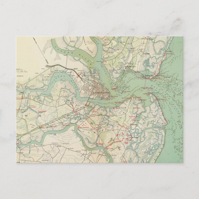 Charleston, försvar vykort (Framsida)