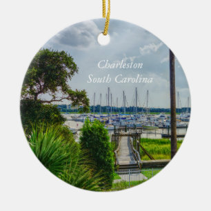 Charleston Harbour Julgransprydnad Keramik