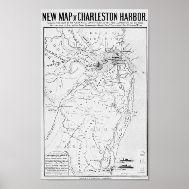 Charleston Harbour Poster (Framsidan)