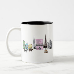 charleston horisont Två-Tonad mugg