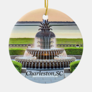 Charleston jul Ornament, Pineapple Fontän, Julgransprydnad Keramik