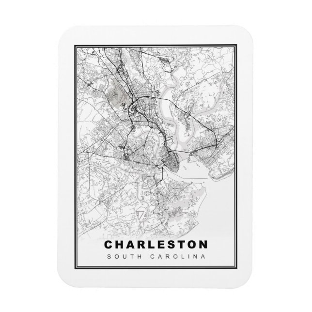Charleston Karta Magnet (Vertikal)