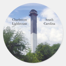 Charleston Lighthouse Stickers Runt Klistermärke
