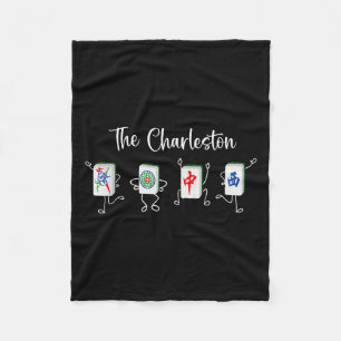 Charleston Mahjong, Funny Mahjong Dance Fleecefilt