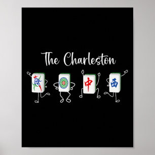 Charleston Mahjong, Funny Mahjong Dance Poster