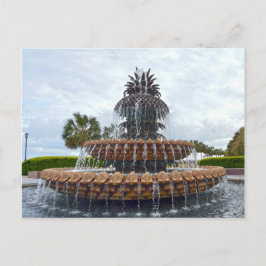 Charleston Pineapple Fontän, South Carolina Vykort