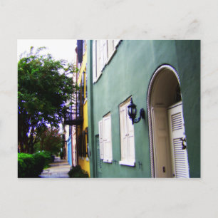 Charleston Rainbow Row Houses Vykort