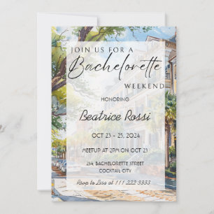 Charleston SC Bachelorette Helg Party Inbjudningar