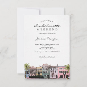 Charleston SC Bachelorette Party Helg Inbjudan