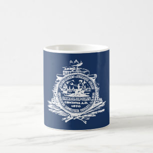 Charleston, SC Flagga Kaffemugg