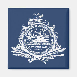 Charleston SC-flagga Magnet