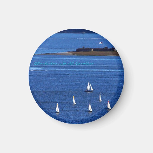 Charleston, SC Harbour Magnet (Framsidan)