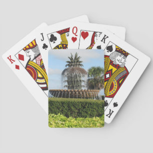 Charleston SC Pineapple Fontän, uppspelningskort Casinokort
