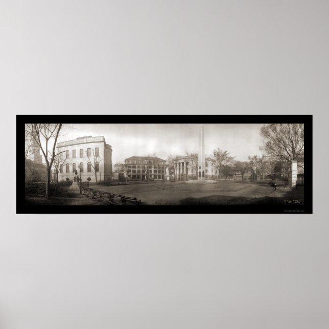 Charleston SC Square Photo 1909 Poster (Framsidan)