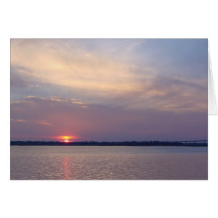 Charleston SC Sunset ~ Psalms 113:3-hälsningskort OBS Kort