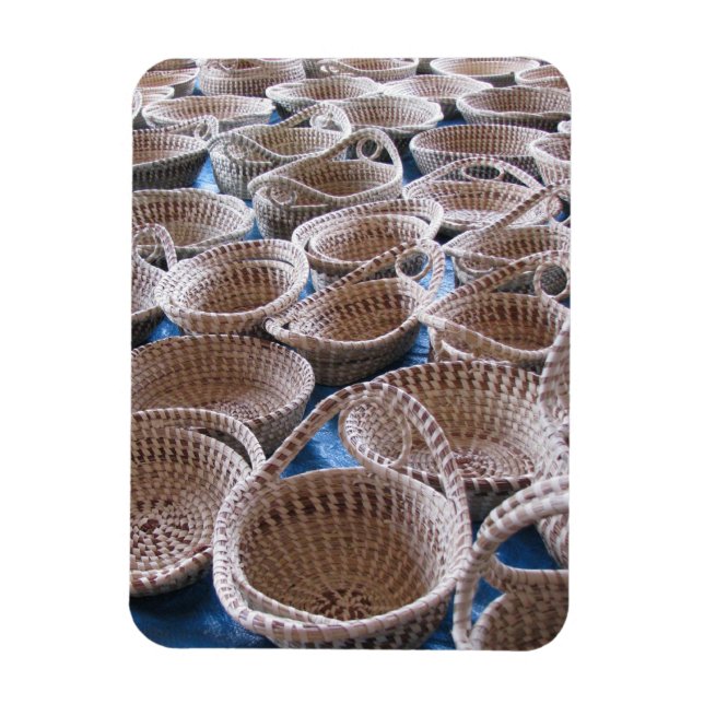 Charleston SC Sweetgrass Basket Magnet (Vertikal)