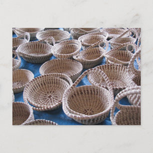 Charleston SC Sweetgrass Basket Vykort