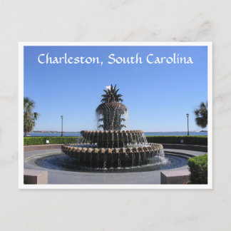 Charleston SC Waterfront Park Fontän-kort Vykort