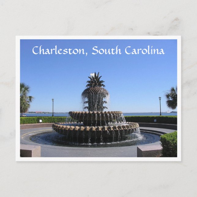 Charleston SC Waterfront Park Fontän-kort Vykort (Framsida)