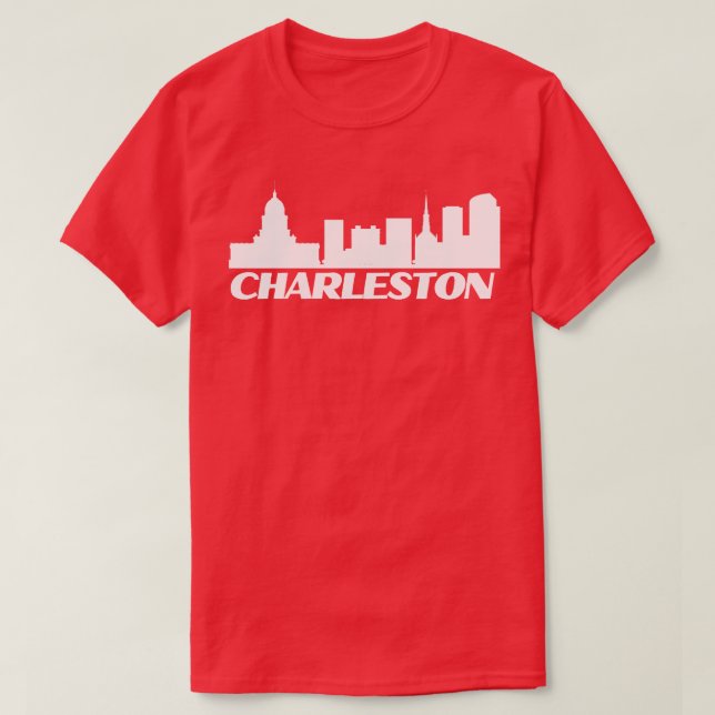 Charleston Skyline Black T Shirt (Design framsida)