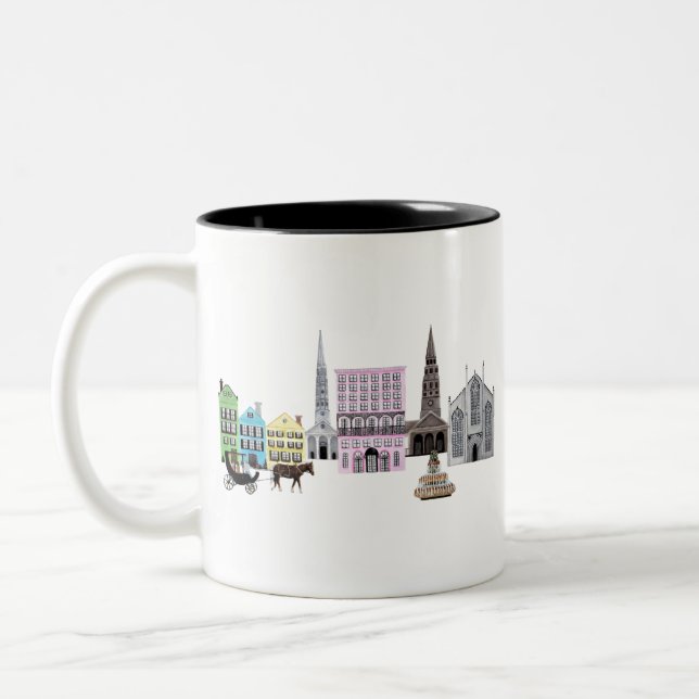 charleston Skyline Två-Tonad Mugg (Vänster)