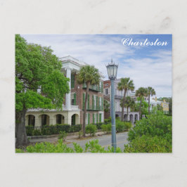 Charleston South Carolina Battery Historic Homes Vykort