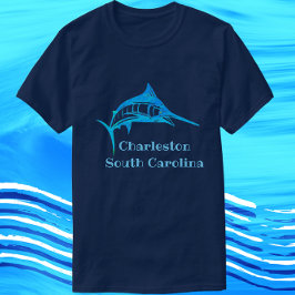 Charleston South Carolina Blue Marlin Fish T Shirt