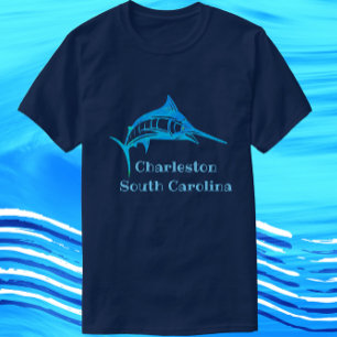 Charleston South Carolina Blue Marlin Fish T Shirt