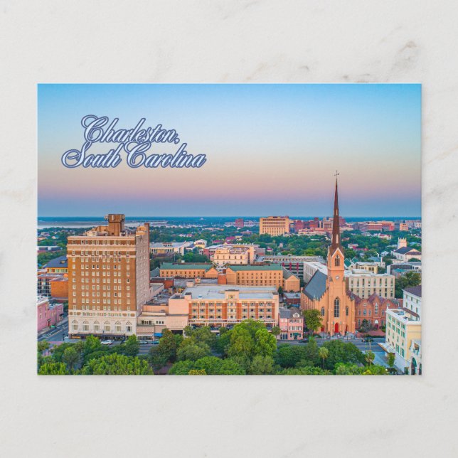 Charleston, South Carolina Downtown View Vykort (Framsida)