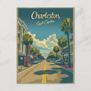 Charleston, South Carolina: En Vintage Vykort
