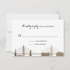 Charleston South Carolina Faux Guld OSA kort