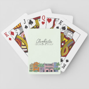 Charleston, South Carolina Favors för bröllop Casinokort