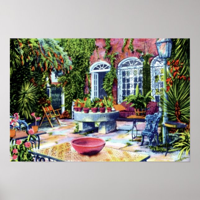 Charleston South Carolina Garden of Pirat House Poster (Framsidan)