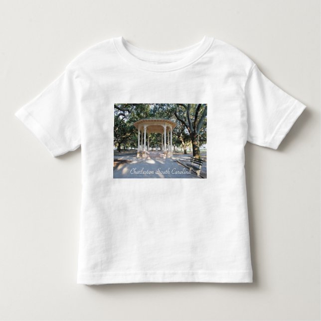 Charleston South Carolina, Gazebo, Battery T-shirt (Framsida)