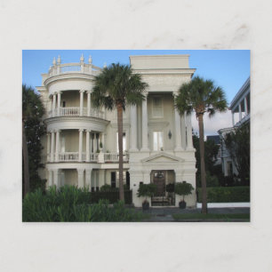Charleston South Carolina Historic Home Postcard Vykort
