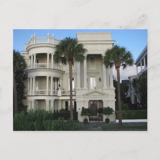 Charleston South Carolina Historic Home Postcard Vykort (Framsida)