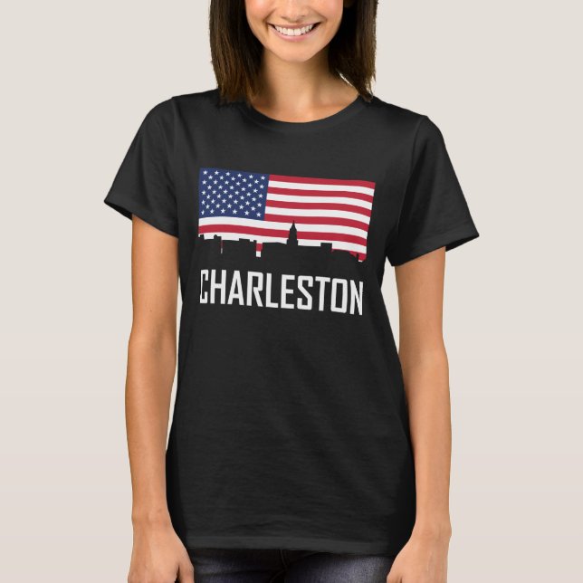 Charleston South Carolina horisontamerikanska Tee (Framsida)