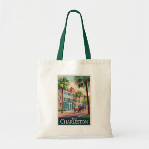 Charleston South Carolina Illustration Travel Art Tygkasse