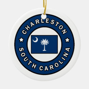 Charleston South Carolina Julgransprydnad Keramik