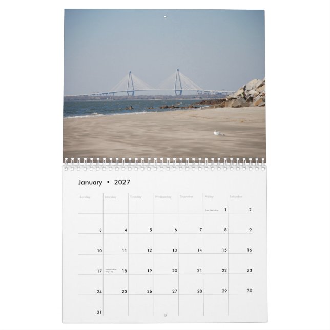 Charleston South Carolina Kalender (Jan 2027)