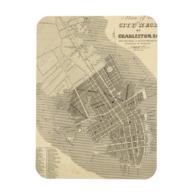 Charleston, South Carolina Magnet (Vertikal)