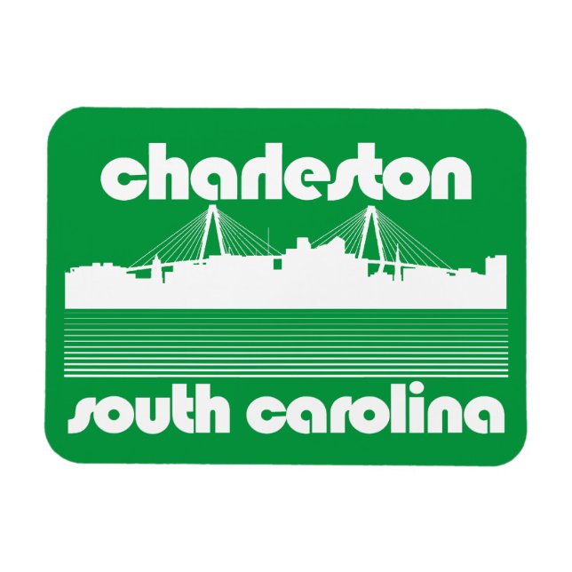 Charleston, South Carolina Magnet (Horisontell)