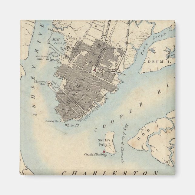 Charleston, South Carolina Magnet (Framsidan)