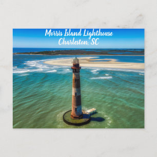 Charleston South Carolina Morris Island Lighthouse Vykort