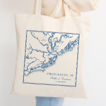 Charleston South Carolina Navy Blue Bröllop